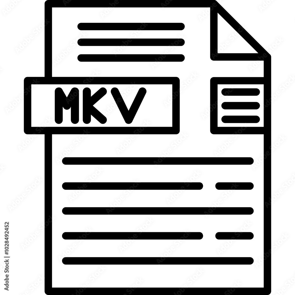 MKV File Format Icon
