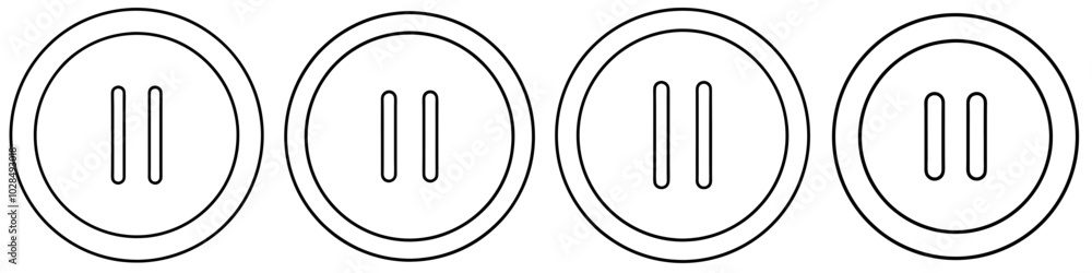 line art vector illustration collection of pause button . isolate on a white background. SVG and PNG
line art vector illustration collection of pause button . isolate on a white background. SVG and PNG