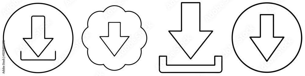line art vector illustration collection of download icon . isolate on a white background. SVG and PNG
line art vector illustration collection of download icon . isolate on a white background. SVG and PNG
