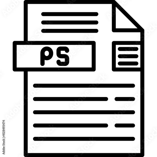 PS File Format Icon