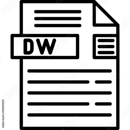 DW File Format Icon