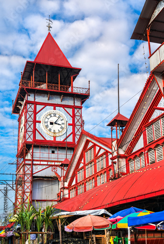 Stabroek Market, one of main attractions of Georgetown, the capital of Guyana, South America photo