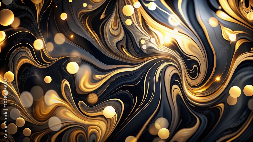 Elegant black and gold marbled background with striking white accents, perfect for sophisticated designs, invitations, or artistic projects that demand a touch of luxury. Elegant black and gold marbled background with striking white accents, perfect for sophisticated designs, invitations, or artistic projects that demand a touch of luxury.