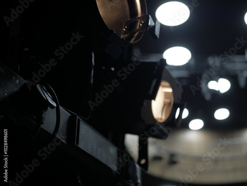 theatrical lighting setup retro