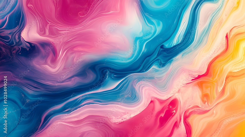 abstract colorful swirl abstract fluid art composition with swirling marbled acrylic paint in vibrant rainbow generative ai abstract colorful swirl abstract fluid art composition with swirling marbled acrylic paint in vibrant rainbow generative ai