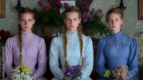 Mormon sister wives, fundamentalist latter day saints women, religion polygamists, modesty prairie dresses.