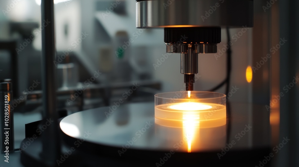 Close-up view of advanced laboratory equipment, focusing on precision measurement and scientific innovation. Close-up view of advanced laboratory equipment, focusing on precision measurement and scientific innovation.