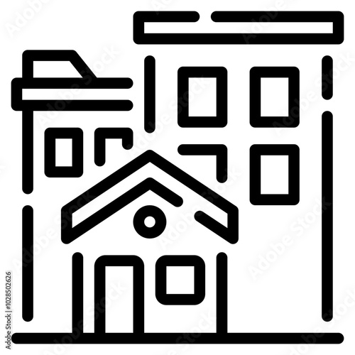 Modern Home and Apartment Building Outline Design