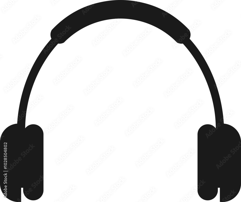 Podcast Headphones Silhouette Podcast Headphones Silhouette