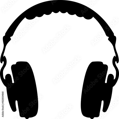 Podcast Headphones Silhouette