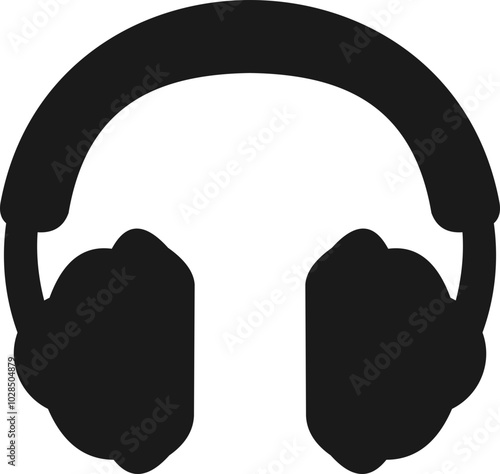 Podcast Headphones Silhouette