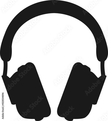 Podcast Headphones Silhouette