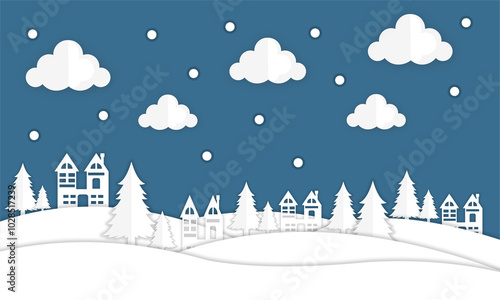 Season Landscape Papercut