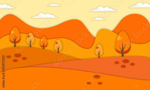 Season Landscape Papercut