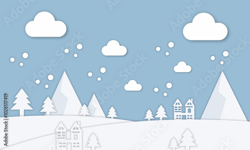Season Landscape Papercut