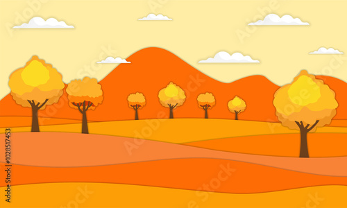 Season Landscape Papercut