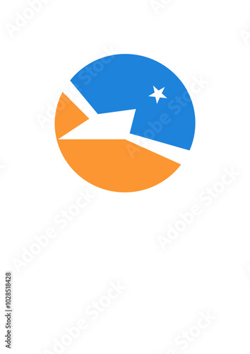 Free Download Argentine Antarctica flag on badge bag - GFXLoad