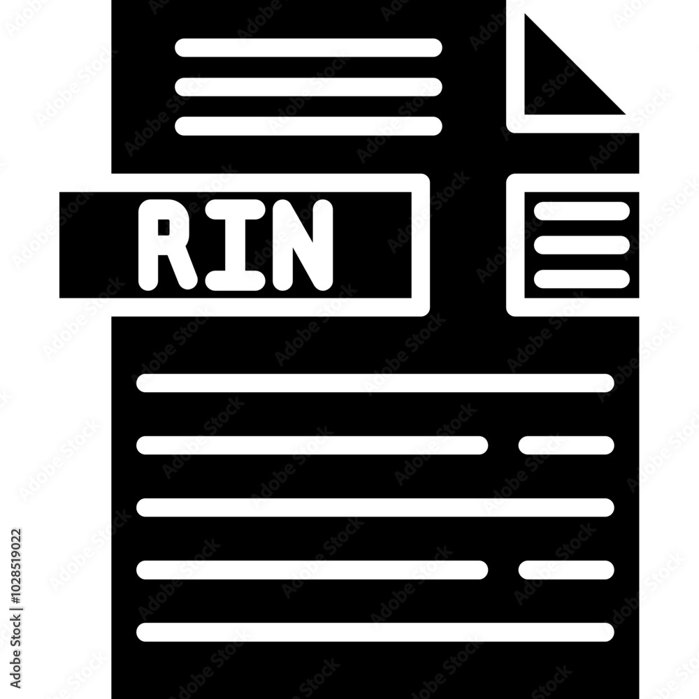 RIN File Format Icon RIN File Format Icon