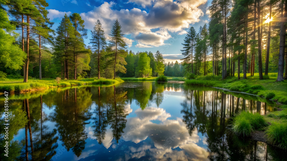 Obraz premium Arid Landscape with Cracked Earth During Severe Drought. Perfect for: Earth Day, Climate Change Awareness, Environmental Events