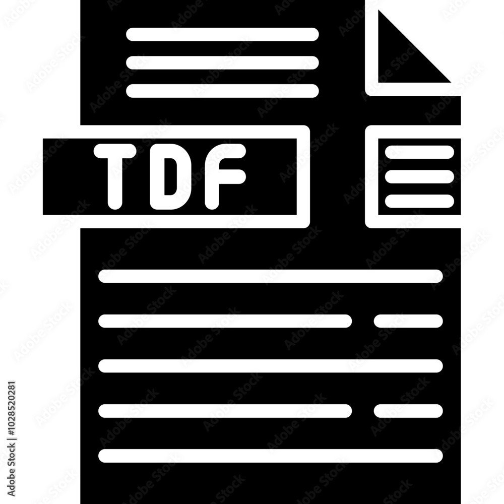 TDF File Format Icon TDF File Format Icon