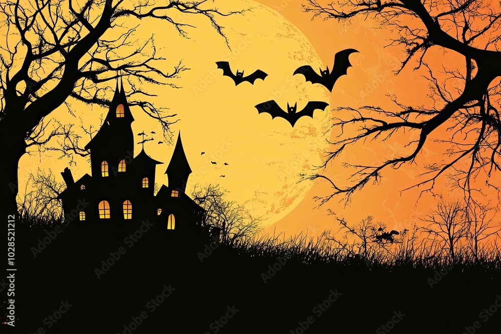 volmond fledermäuse halloween hintergrund with generative ai volmond fledermäuse halloween hintergrund with generative ai