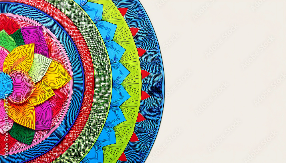 Fototapeta premium background with circles with copyspace