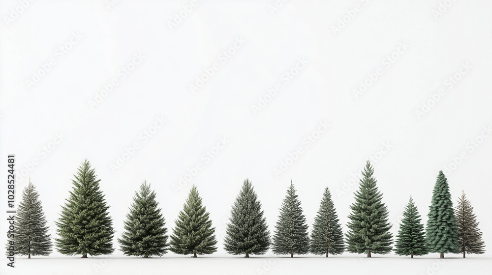 Christmas tree isolated Christmas tree isolated