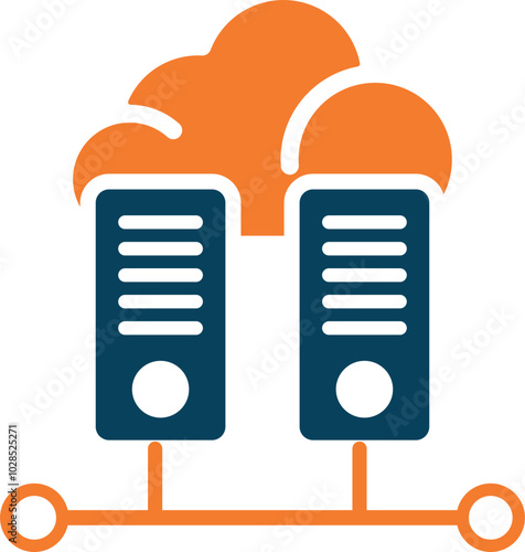 Web Hosting Icon Element