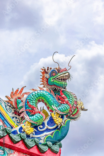 Wallpaper Mural Carved Chinese sculpture of a dragon on temple Torontodigital.ca