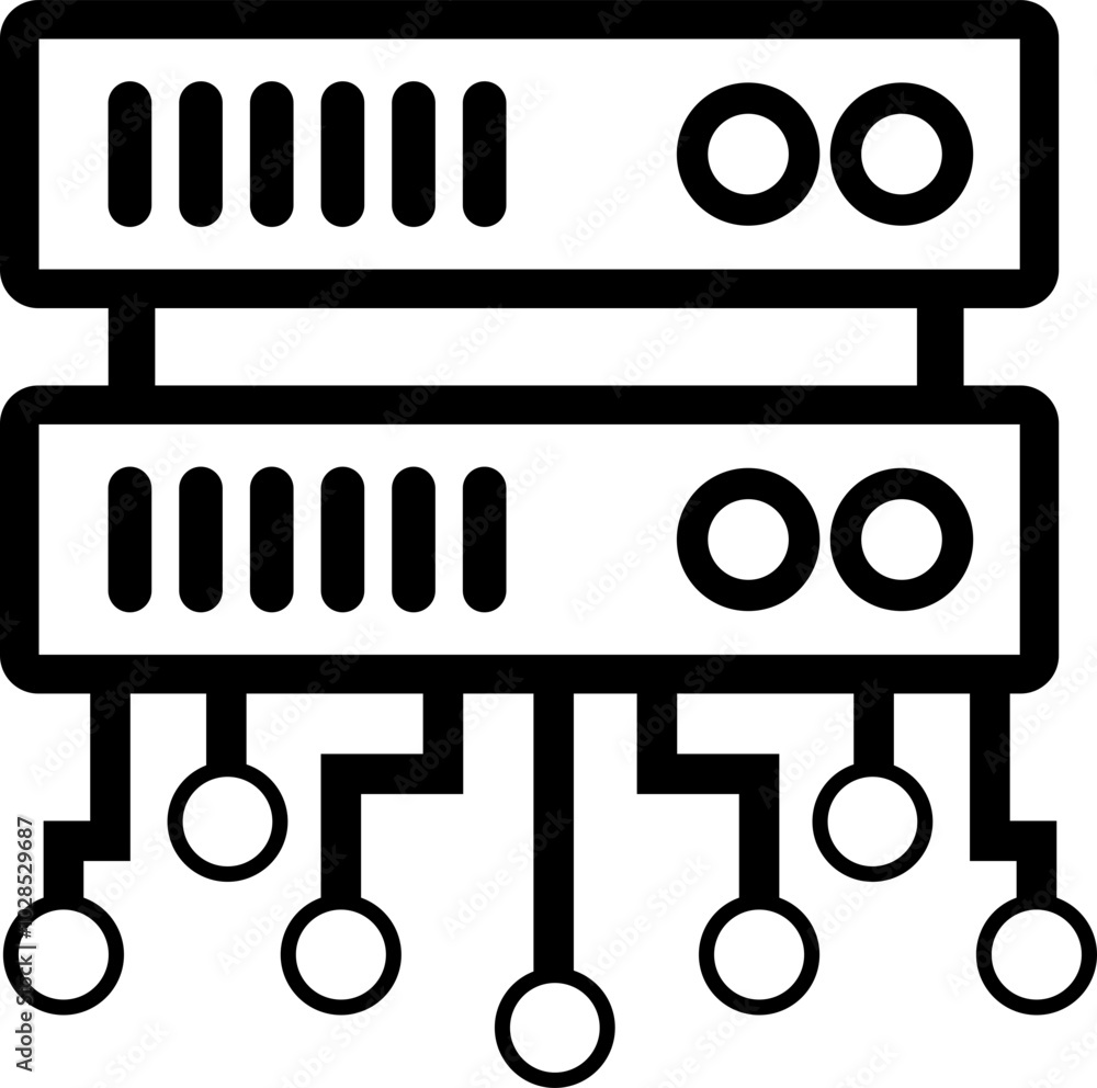 Web Hosting Icon Outline Web Hosting Icon Outline