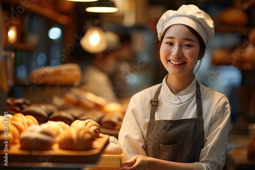 woman in bakery
