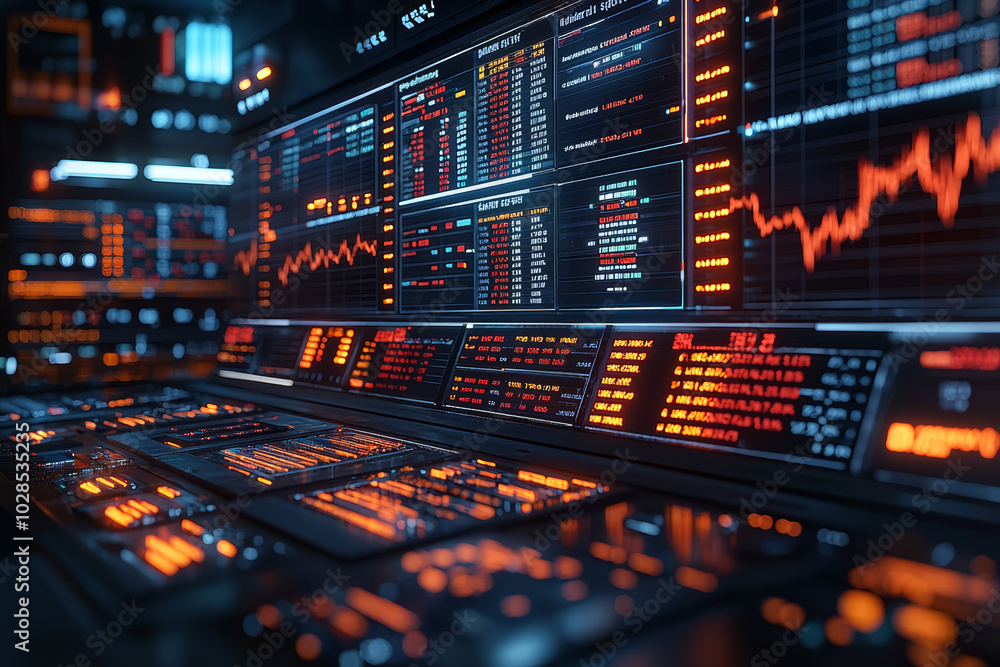 A financial news channel reporting on stock market trends, providing viewers with up-to-date information on global markets. Concept of media. A financial news channel reporting on stock market trends, providing viewers with up-to-date information on global markets. Concept of media.