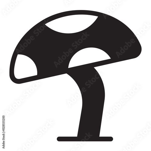 mushrooms glyph icon