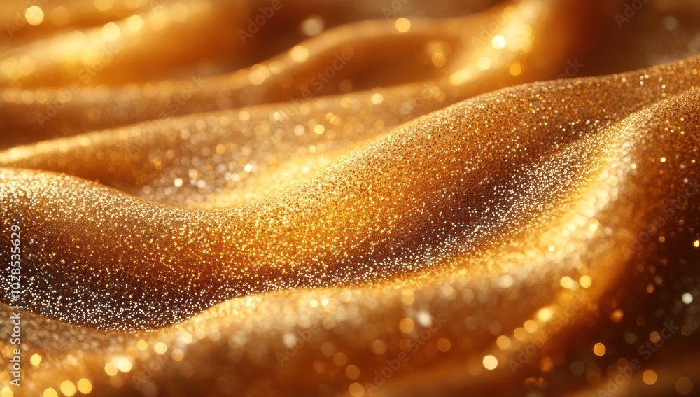 Sparkling Gold Fabric Texture Sparkling Gold Fabric Texture