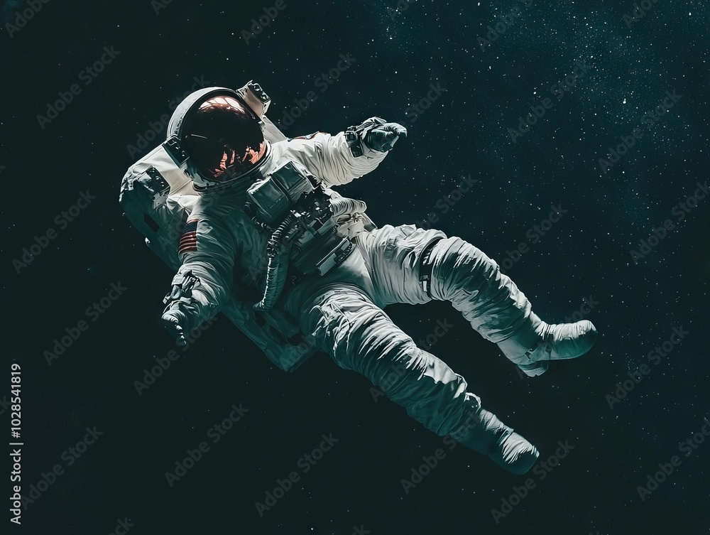 Fototapeta premium Astronaut Falling into the Void