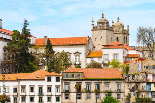 Porto, Portugal old town houses photo