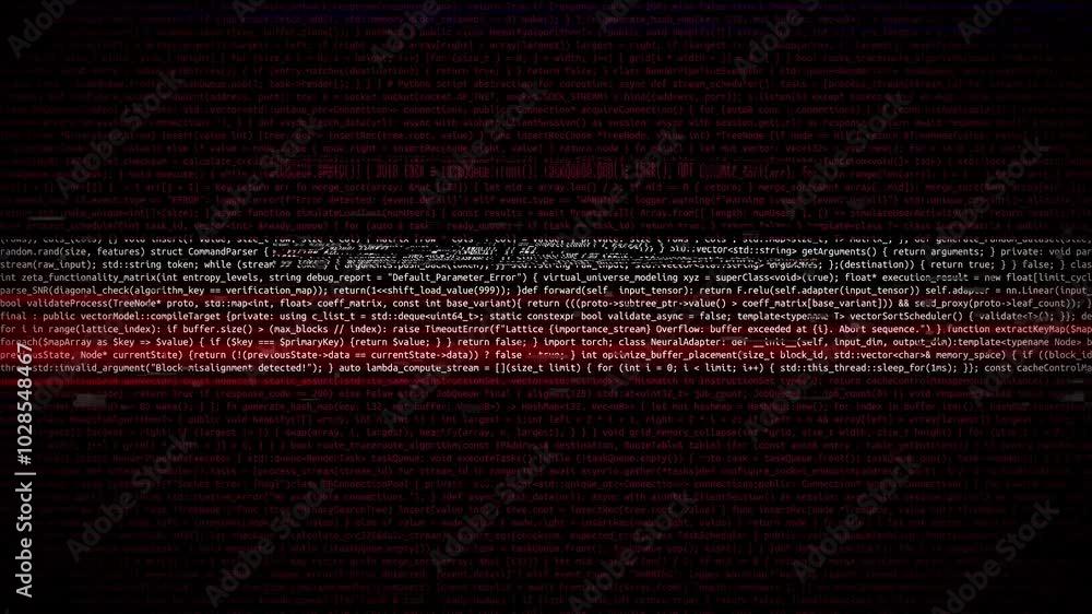Binary code on flag of Latvia. Program source code or Hacker concept on Latvian flag. Latvia digital technology security, hacking or programming