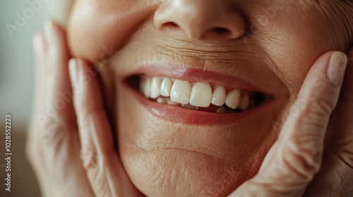 Dental Care. mouth senior or adult, Healthy Smile Elderly show beautiful of teeth, confident in orthodontics, advertising, white teeth, online plating, dentures, dental implants,.