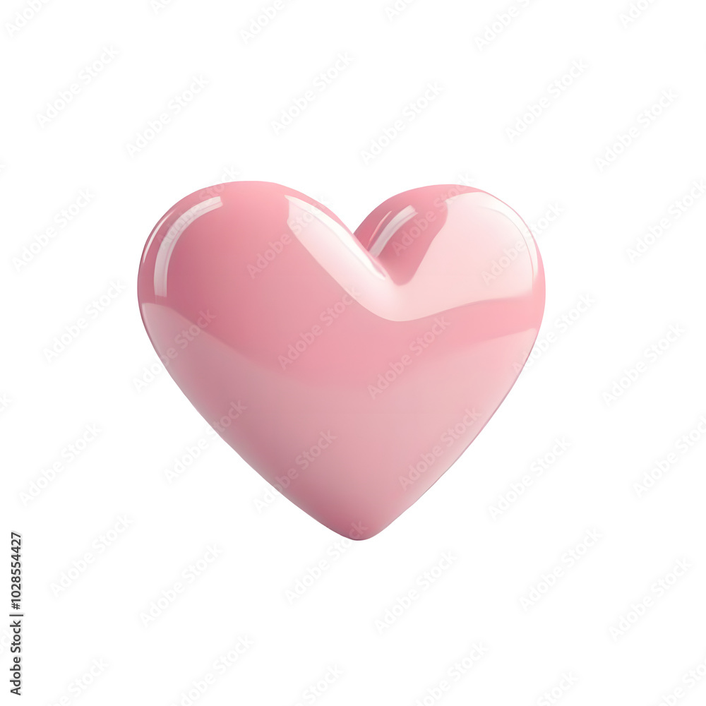 3d heart shape love icon on a white and transparent background. 3d heart shape love icon on a white and transparent background.