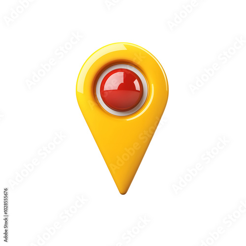 3D a location Icon cartoon style on white and transparent background. Free Download 3D a location Icon cartoon style on white and transparent background. - GFXLoad