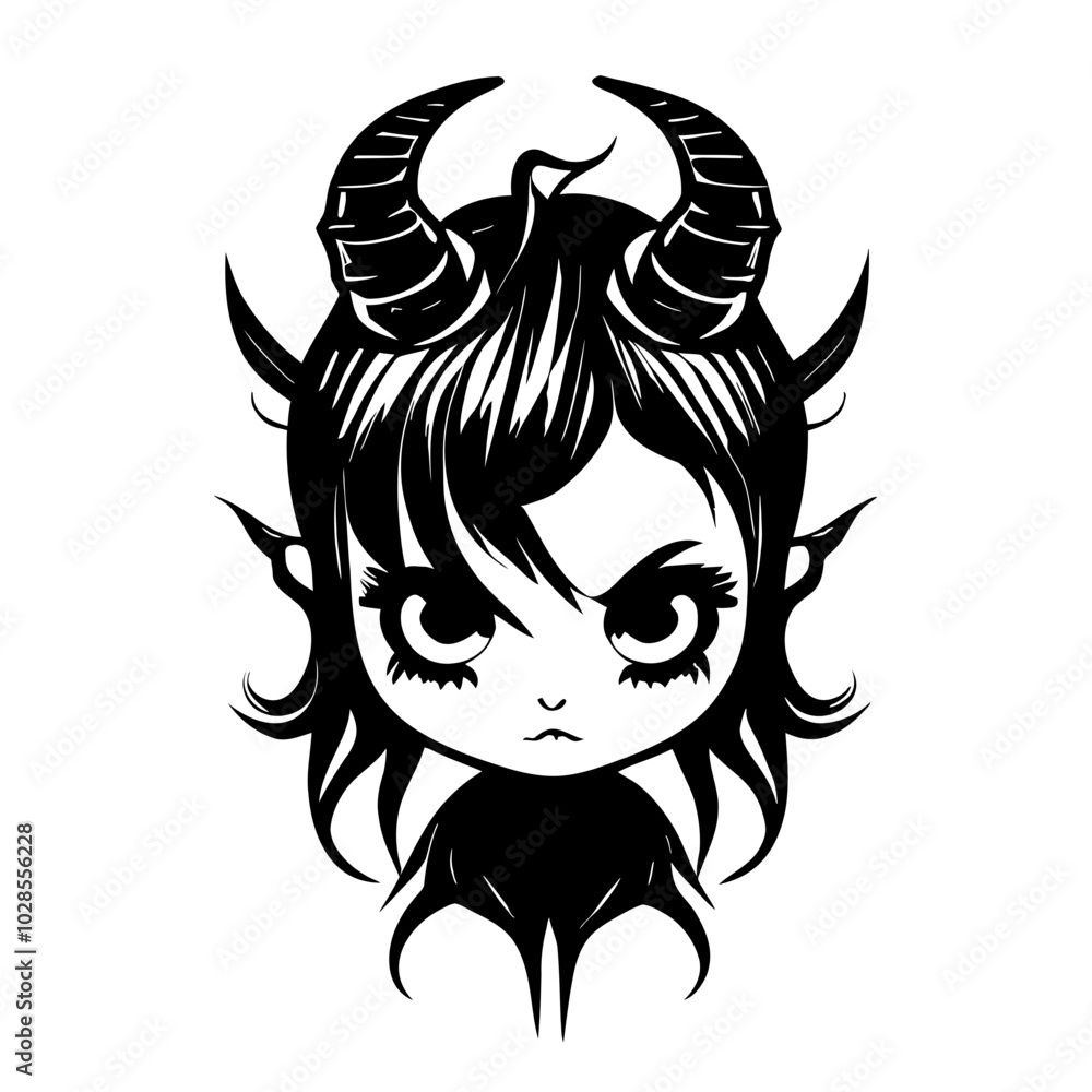 Cute Demon – This Whimsical Artwork Blends Charm and Mischief, Perfect for Children's Illustrations, Fun Merchandise, or Playful Branding. Bring a Touch of Quirkiness and Delight to Your Projects Cute Demon – This Whimsical Artwork Blends Charm and Mischief, Perfect for Children's Illustrations, Fun Merchandise, or Playful Branding. Bring a Touch of Quirkiness and Delight to Your Projects