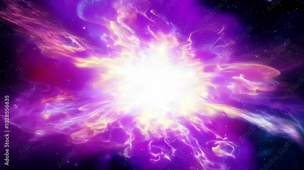 Vibrant cosmic burst illuminating deep space nebula explosion Vibrant cosmic burst illuminating deep space nebula explosion