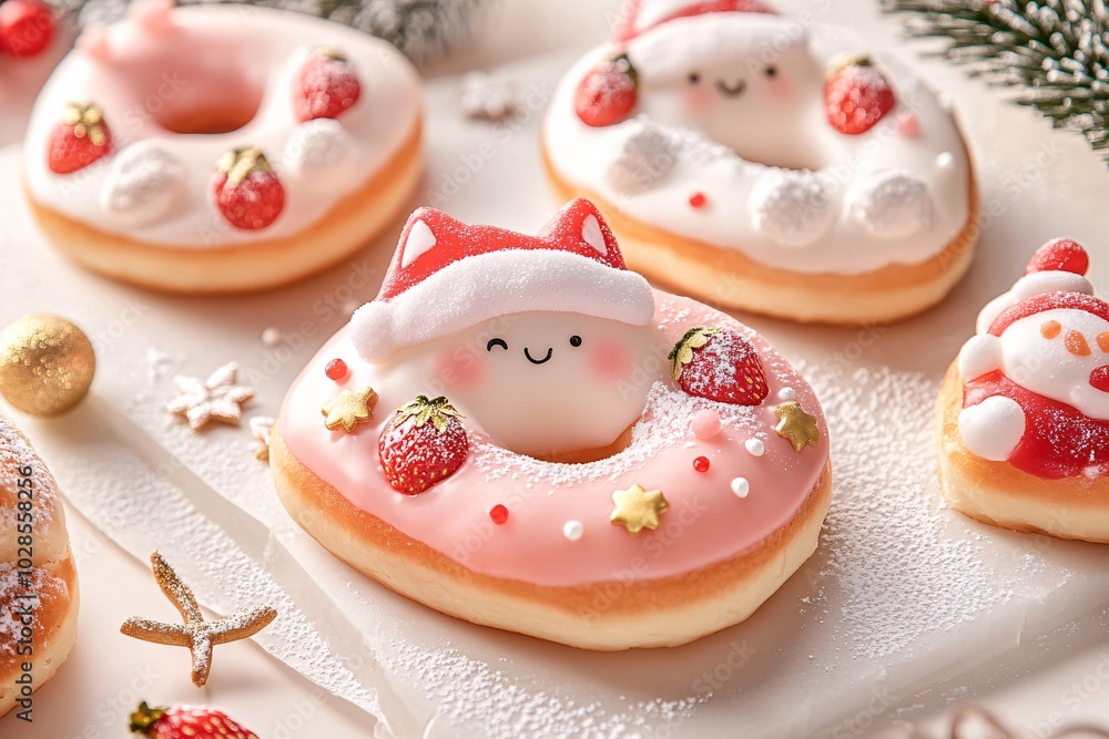 Cute Artistic Cat Shaped Donuts for Festive Occasions Cute Artistic Cat Shaped Donuts for Festive Occasions