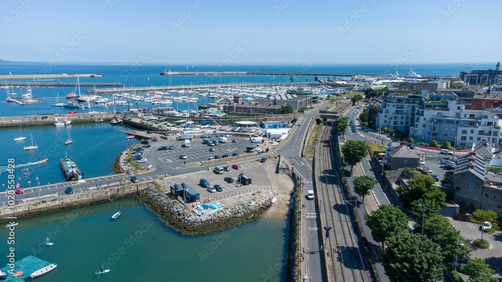 Aerial View of Dun Laoghaire, Ireland Aerial View of Dun Laoghaire, Ireland