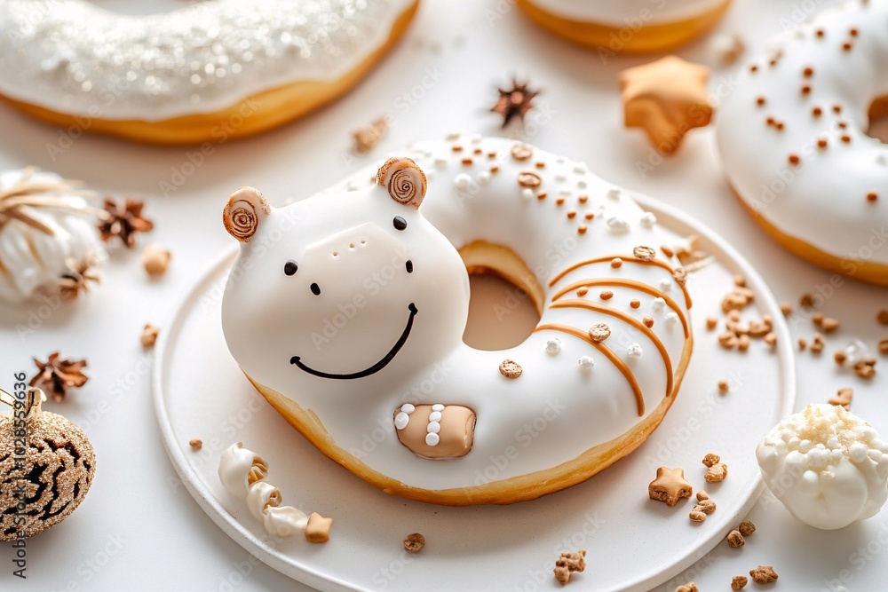 Cute Hippopotamus Shaped Dessert Delight Cute Hippopotamus Shaped Dessert Delight