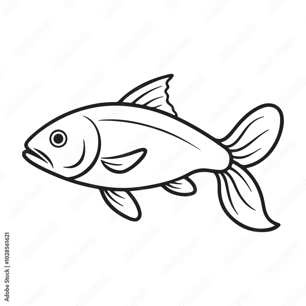 vector silhouette image of a fish on a white background
vector silhouette image of a fish on a white background