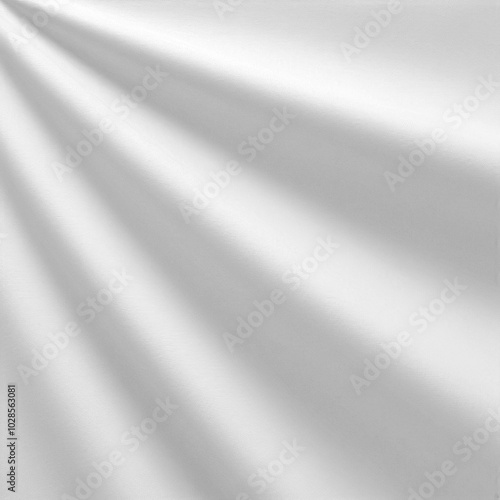 White background with folds on satin. Wavy white background