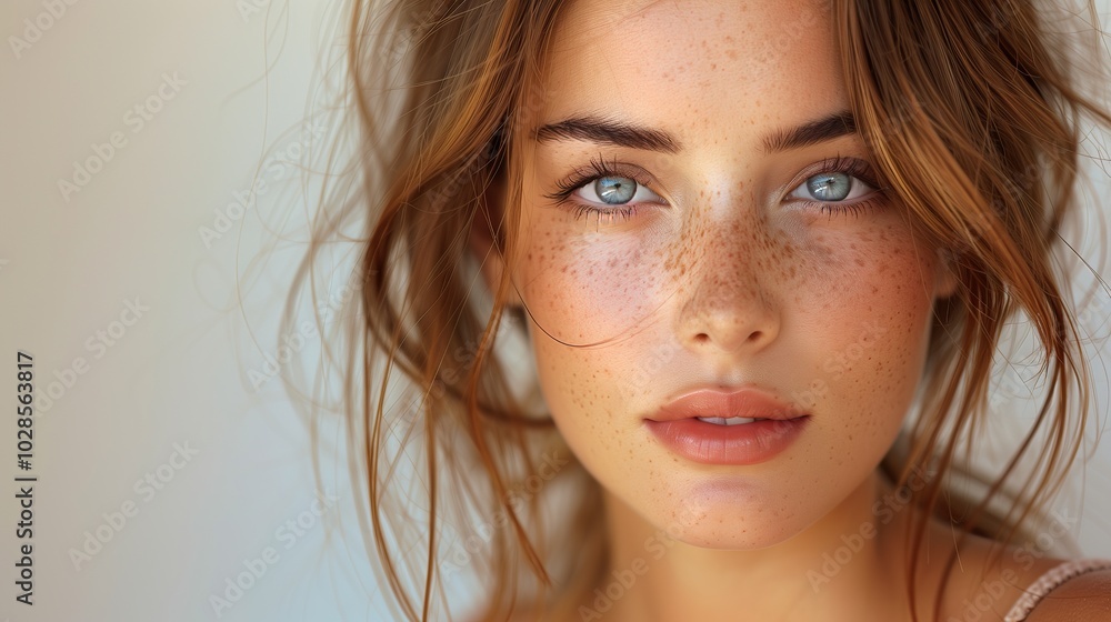 Radiant Young Woman with Flawless Skin and Captivating Expression, embodying elegance and confidence, showcasing beauty and charm in a striking pose Radiant Young Woman with Flawless Skin and Captivating Expression, embodying elegance and confidence, showcasing beauty and charm in a striking pose