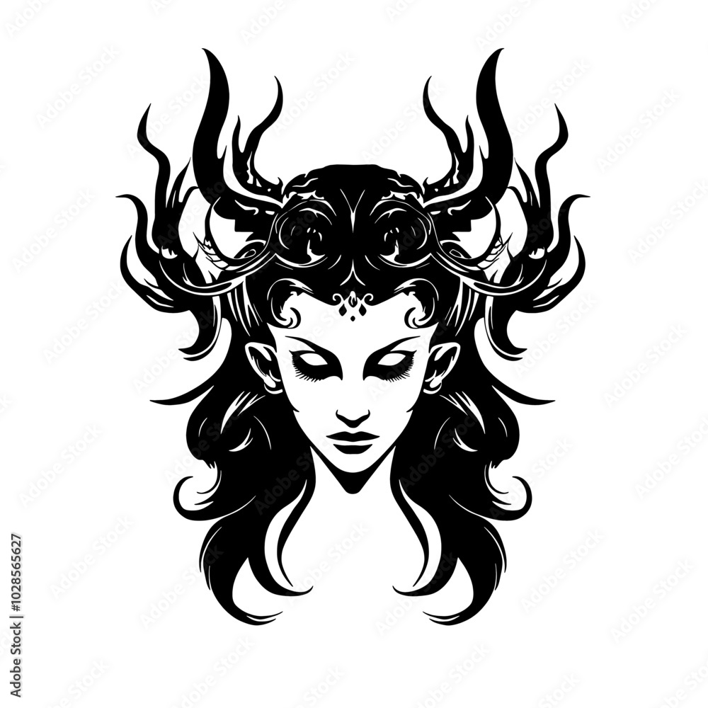 Demon Queen – This Stunning Artwork Embodies Power and Grace, Perfect for Fantasy Themes, Gaming Illustrations, and Merchandise. Character Captivate Your Audience with Her Dark Allure, Ideal for Book Demon Queen – This Stunning Artwork Embodies Power and Grace, Perfect for Fantasy Themes, Gaming Illustrations, and Merchandise. Character Captivate Your Audience with Her Dark Allure, Ideal for Book