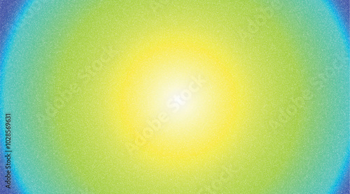 Gradient radial background from blue to yellow with noise texture for wallpaper and backdrop design photo